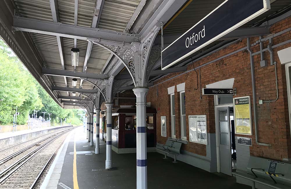 View of Otford Station platform