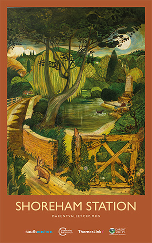 Vintage railway poster